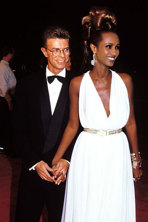 28 of 54          1992: iman and david bowie