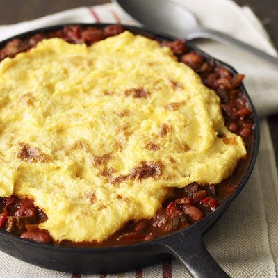 2019 year - Chili Pot Pie with Polenta Crust 2019 year