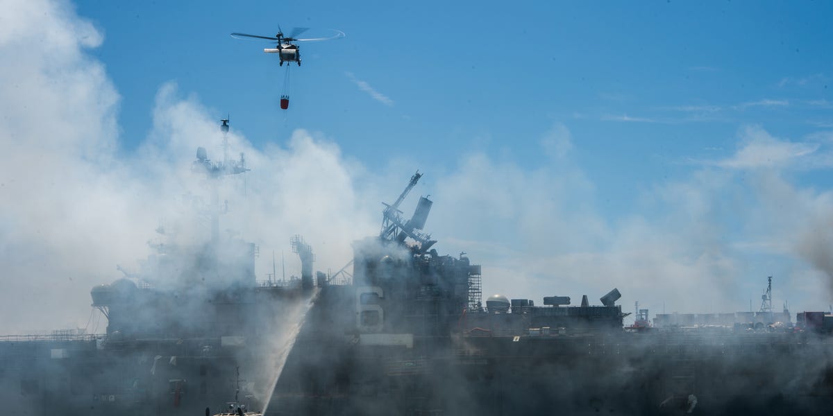 The Fire-Gutted USS Bonhomme Richard Is Officially Out of the Navy 1 The Fire-Gutted USS Bonhomme Richard Is Officially Out of the Navy