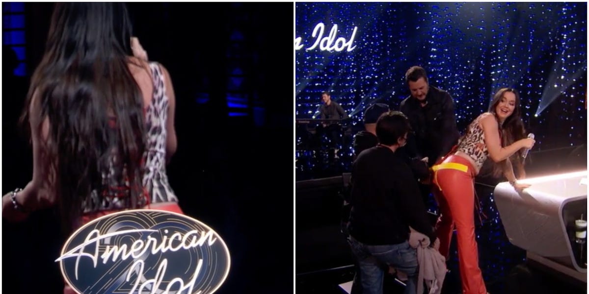 Katy Perry Split Her Pants During 'American Idol' and Had to Be Duct Taped on Stage 1 Katy Perry Split Her Pants During 'American Idol' and Had to Be Duct Taped on Stage