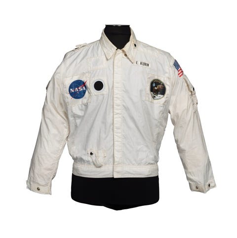 The 11 Most Expensive Space Artifacts Ever Sold at Auction buzz aldrin jacket sold at sothebys