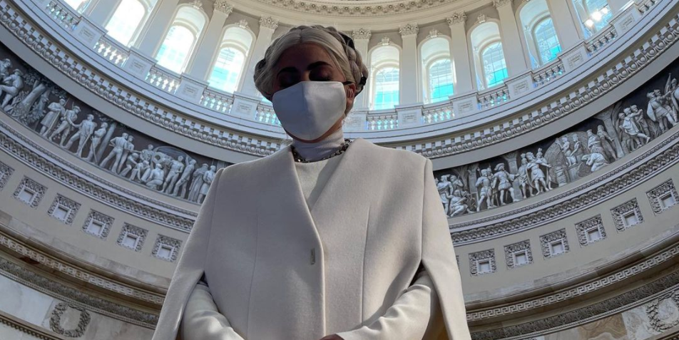 Lady Gaga Brings the Drama to D.C. with a Sweeping Cape Dress at Capitol Hill - NewsOpener Lady Gaga Brings the Drama to D.C. with a Sweeping Cape Dress at Capitol Hill