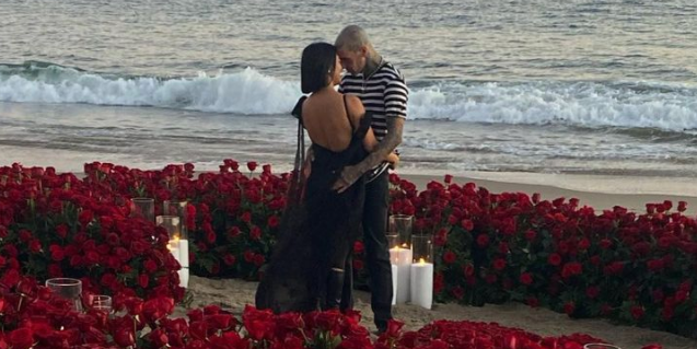 Kourtney Kardashian and Travis Barker Announce They're Engaged - NewsOpener Kourtney Kardashian and Travis Barker Announce They're Engaged