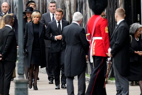 Macron At Funeral