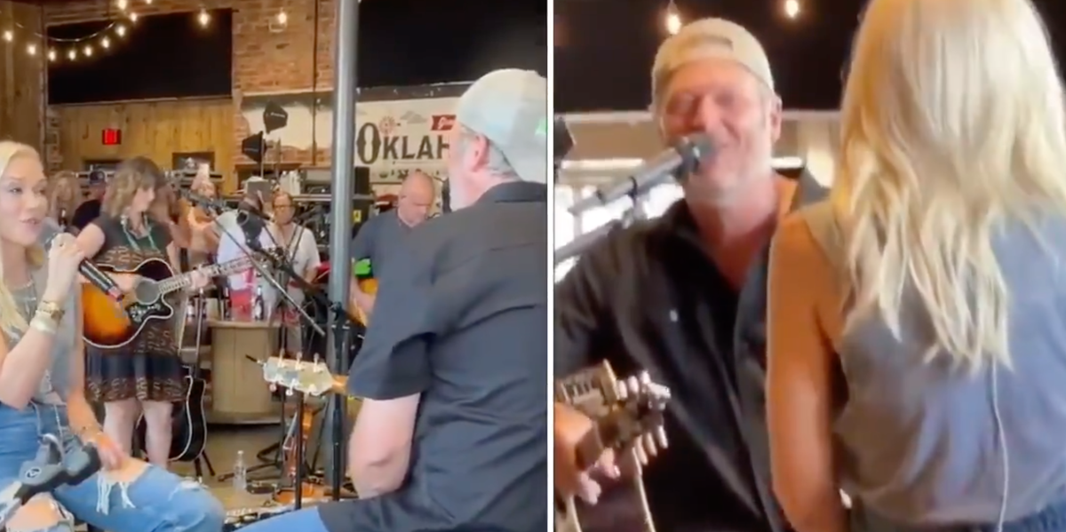 Gwen Stefani's Eyes Are Glued to Blake Shelton in This New Clip and Fans Can't Deal With It 1 Gwen Stefani's Eyes Are Glued to Blake Shelton in This New Clip and Fans Can't Deal With It