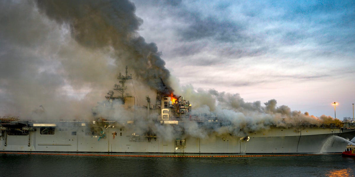 One Year Ago, the USS Bonhomme Richard Caught Fire. We Still Don't Know Why. 1 One Year Ago, the USS Bonhomme Richard Caught Fire. We Still Don't Know Why.