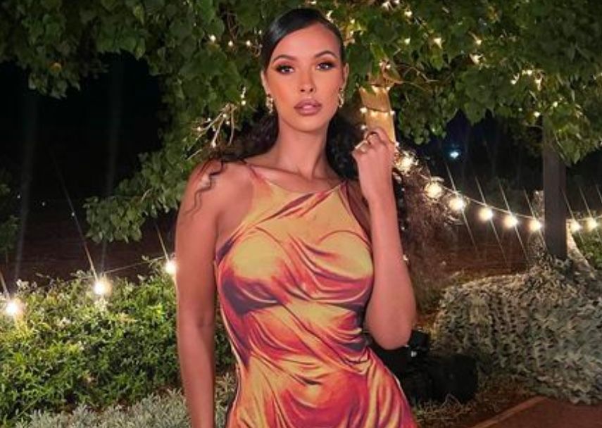 Maya Jama Looks Incredible In A Colourful Bodycon Midi Dress As She