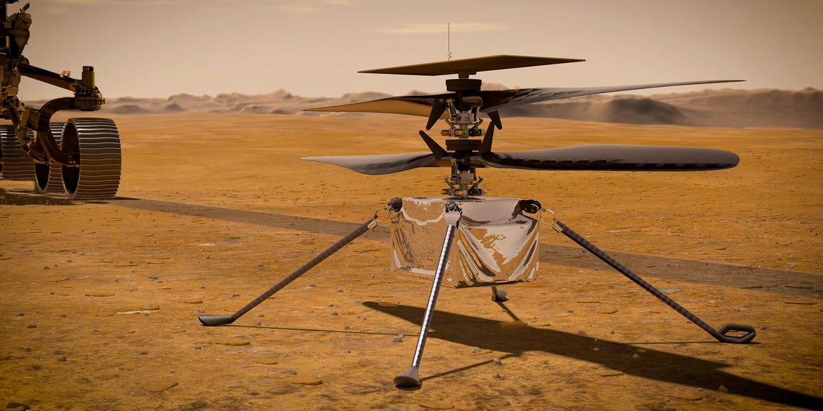 NASA’s Ingenuity Helicopter Aces Its First Flight on Mars 1 NASA’s Ingenuity Helicopter Aces Its First Flight on Mars
