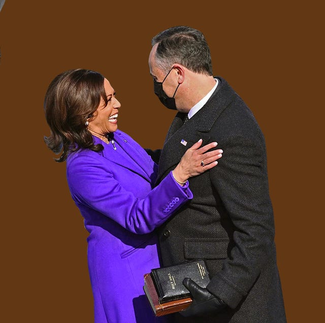 道格·埃姆霍夫(Doug Emhoff)和卡马拉·哈里斯(Kamala harris)出席就职