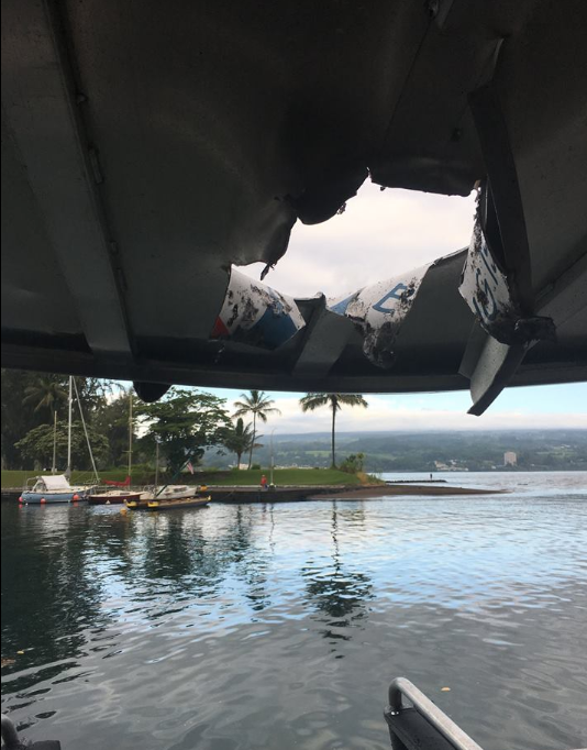 hawaii volcano boat