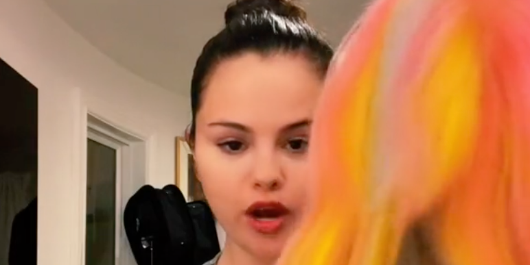Selena Gomez Hilariously Drags Her Younger Self in TikTok Video 1 Selena Gomez Hilariously Drags Her Younger Self in TikTok Video
