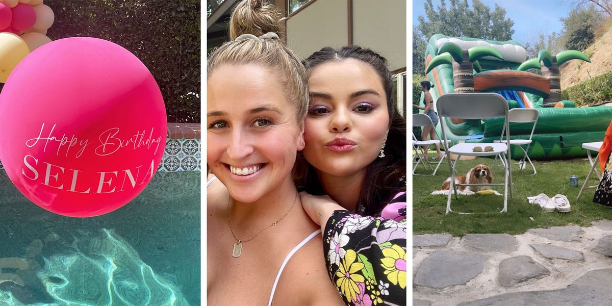 Selena Gomez's 29th Birthday Pool Party Was Filled With Friends, BBQ, and Balloons - NewsOpener Selena Gomez's 29th Birthday Pool Party Was Filled With Friends, BBQ, and Balloons