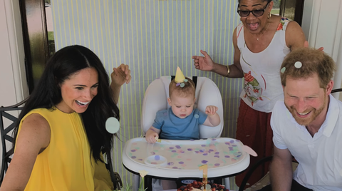 Meghan Markle and Prince Harry with their children meghan markle and prince harry with their children