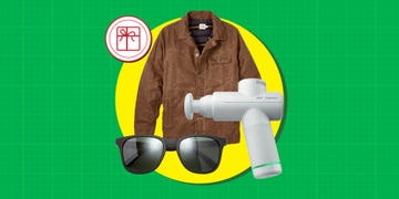gift ideas including a jacket sunglasses and a massage device