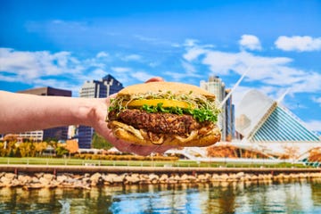 mushroom barley burger