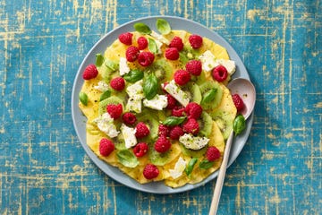 raspberry\, pineapple\, and feta salad. anti inflammatory meals. food for inflammation. 
