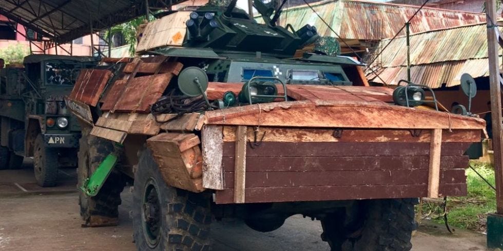 These Isis Fighting Philippine Tanks Are Clad In Diy These Isis Fighting Philippine Tanks Are Clad In Diy