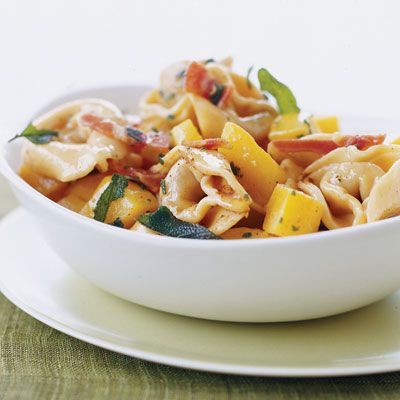 Tortelloni With Butternut Squash, Pancetta, and Sage Butter Tortelloni With Butternut Squash, Pancetta, and Sage Butter