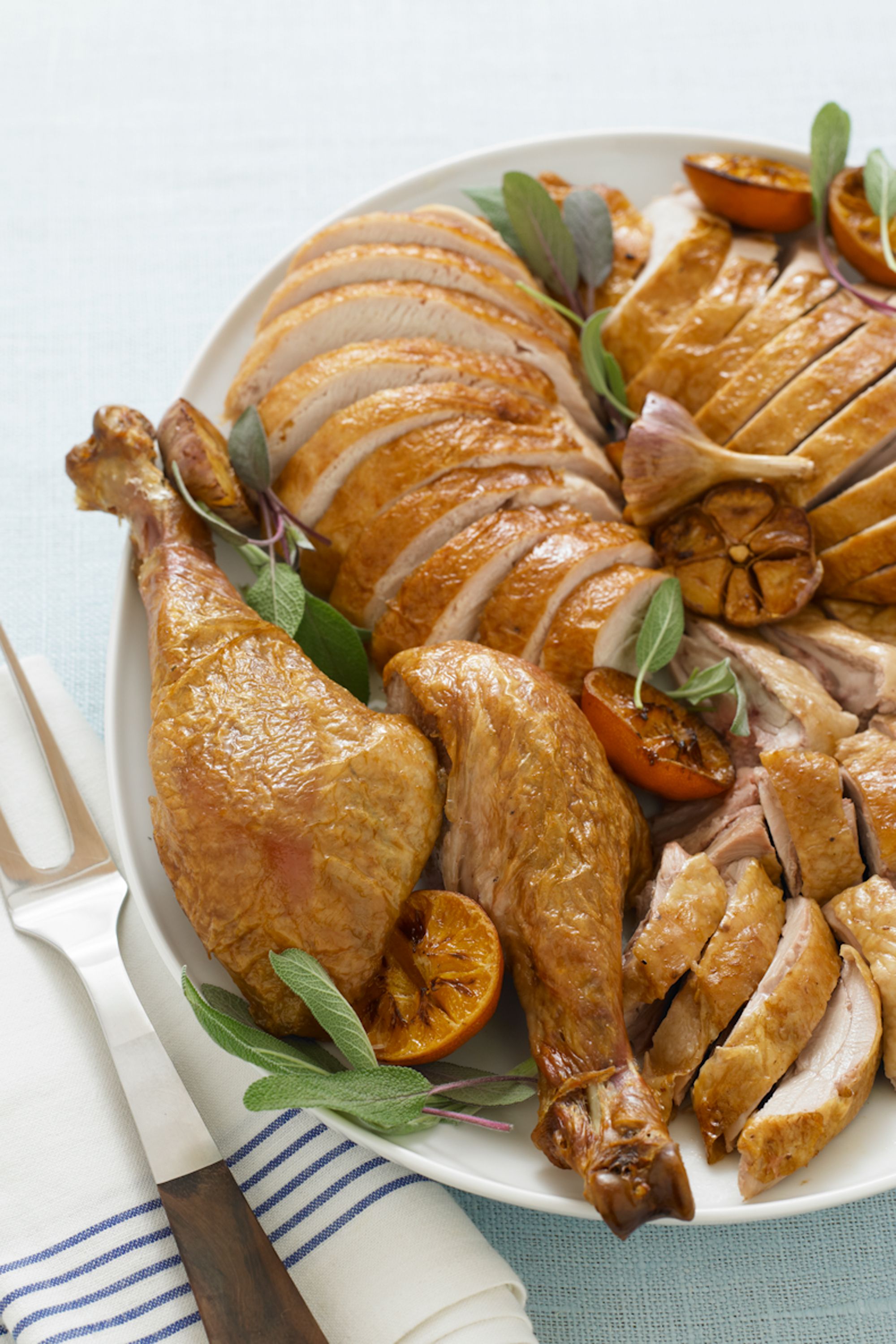 2019 year - Herb-Rubbed Turkey with Chardonnay Gravy 2019 year