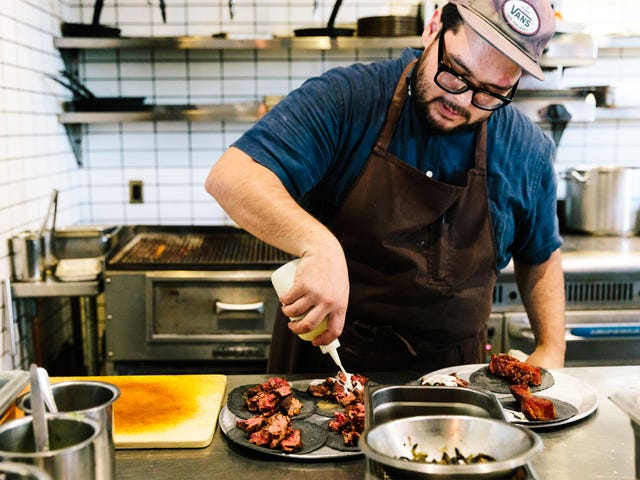 PHOTOS BY LIZ KUBALL Al fresco Mexican dining isn’t just for food trucks; the patio at Taco Maria offers Carlo Salgado’s Alta California cuisine — traditional food prepared with modern techniques and ingredients — in an outdoor setting.