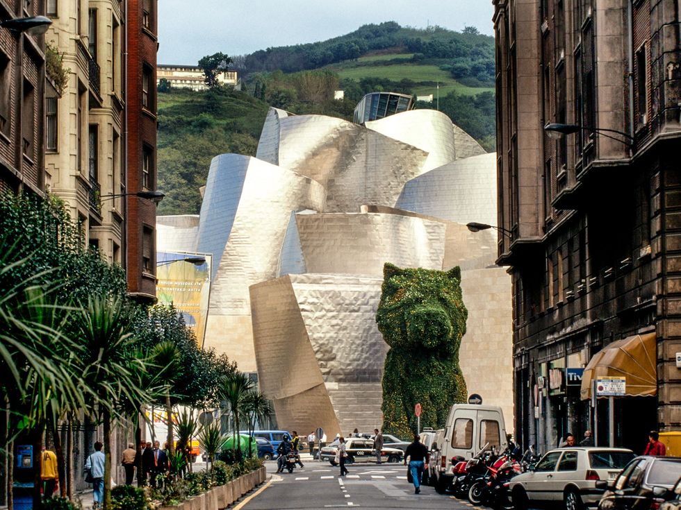 Gehry’s famous Guggenheim Museum Bilbao in Spain, opened in 1997.