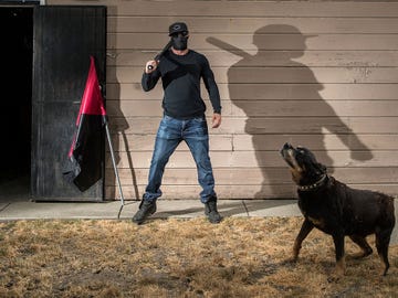 “Dominic,” a member of the Bay Area antifa, says he’s been “fighting Nazis” for 20 years.
