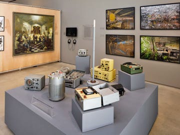 The Wende Museum’s exhibits include Cold War surveillance equipment, artwork and photos.