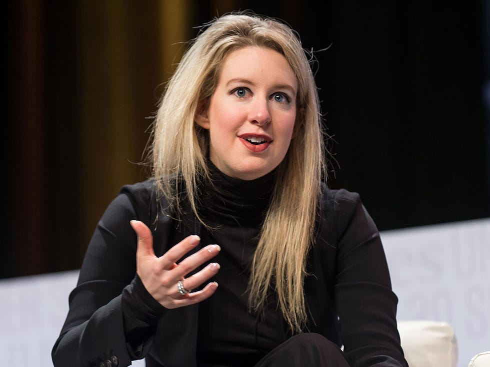Founder and CEO of Theranos Elizabeth Holmes