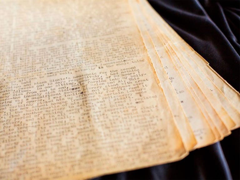 Pages of Neal Cassady’s “Joan Anderson Letter.”