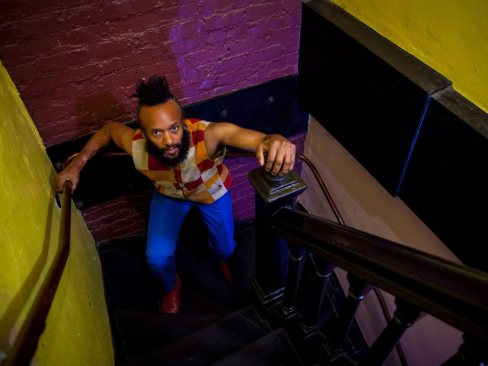 Fantastic Negrito backstage at The Fillmore in San Francisco.