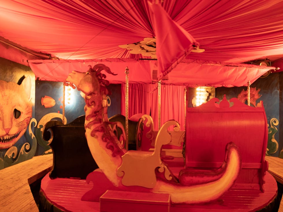 The liquor-making tour at Lost Spirits Distillery is a Disney-like carnival of surreal experiences.