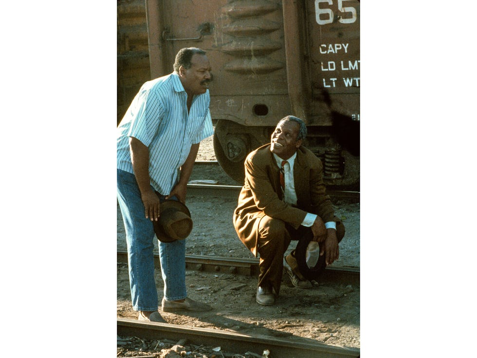 As a Deep South trickster, Danny Glover (right) develops a marvelous yet destructive rapport with Paul Butler, as a South L.A. retiree, in “To Sleep with Anger.”