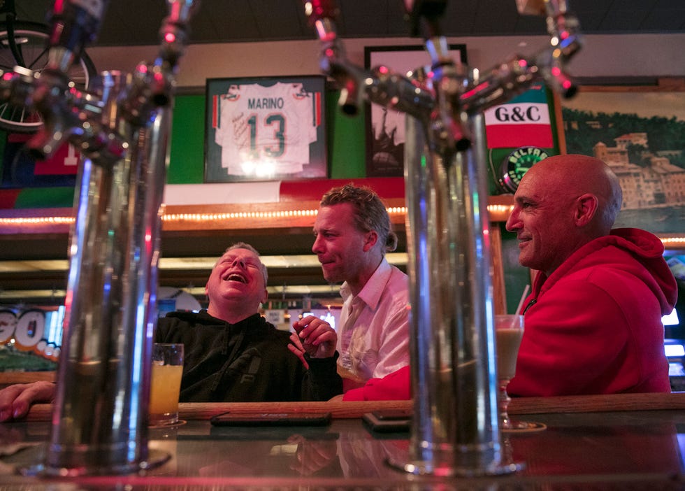 Early morning patrons of Ace's in the Tenderloin prefer brunch-style drinks.