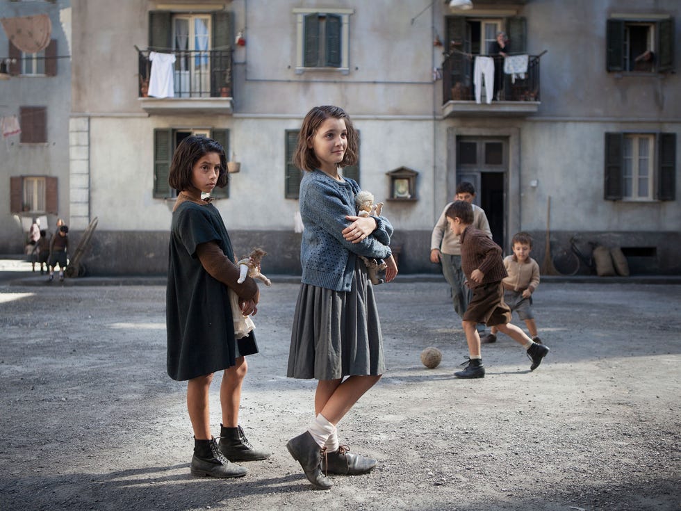 Ludovica Nasti and Elisa Del Genio in HBO's "My Brilliant Friend."