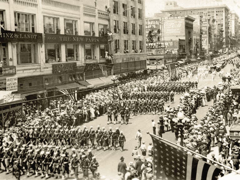 november 11, 1918 the end of world war i enables los angeles’s soldiers to return home, stimulating the local economy