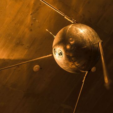 Replica of the Russian satellite Sputnik.