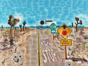 Pearblossom Hwy., 11–18th April 1986, #2, by David Hockney.