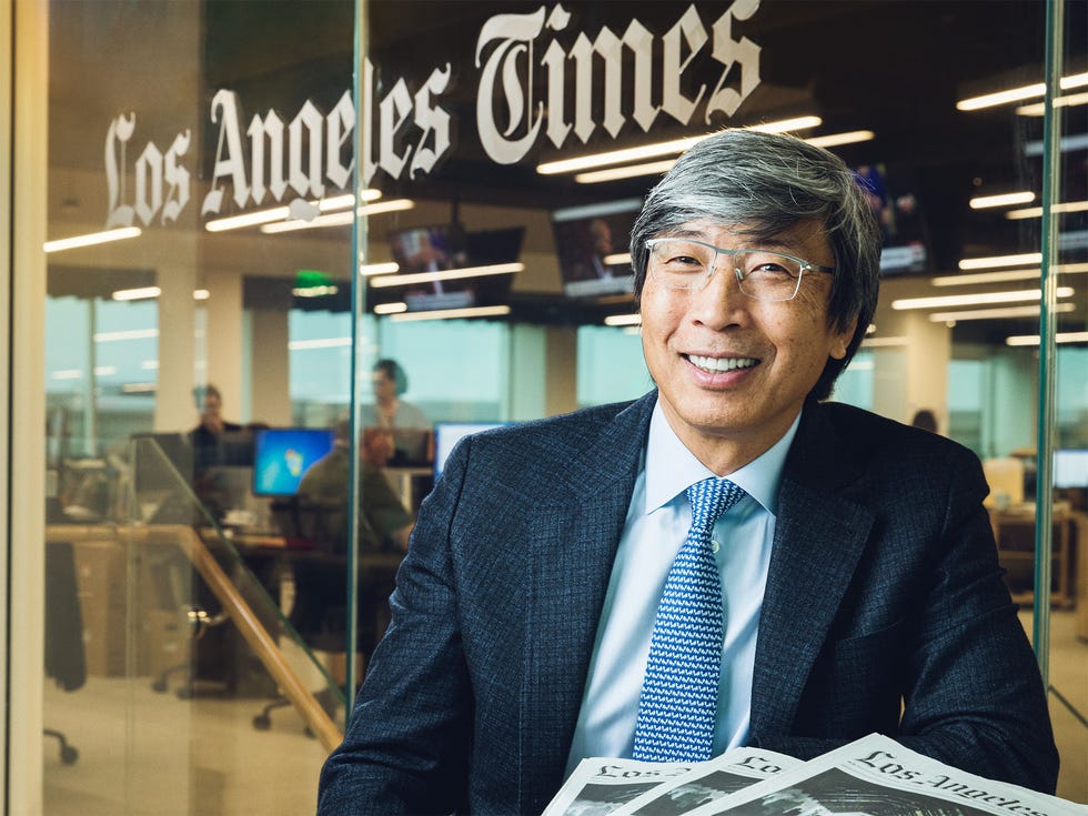 Patrick Soon-Shiong bought the Los Angeles Times in a $500 million deal and is investing hundreds of millions of dollars to reverse the damage caused by years of neglect. He calls it his “100-year project” and says that resurrecting the newspaper is vital for democracy.