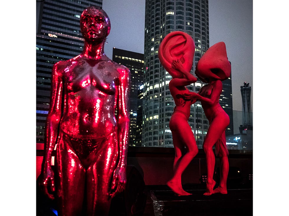 performance art at the charlie factory in los angeles