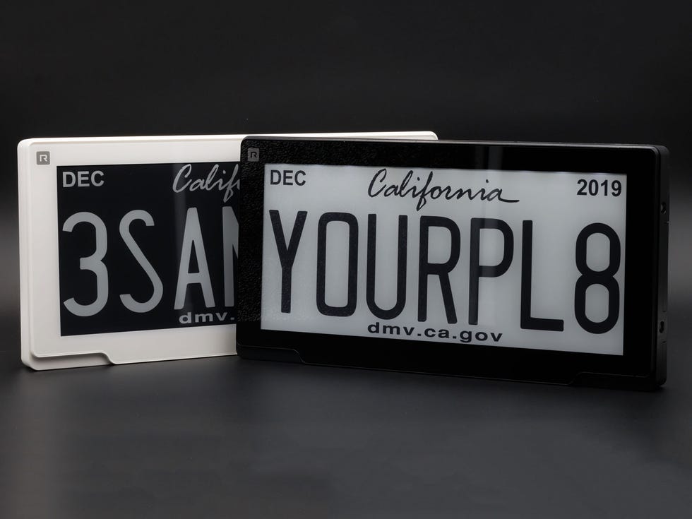 California drivers are among the first in the U.S. to use Rplates, digital license plates whose displays are controlled by a mobile app. Rplates cost $499 to $799, plus a $99 annual subscription.