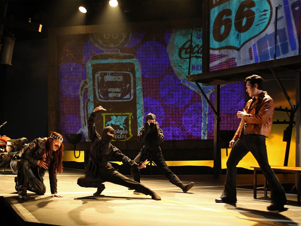 Paco Tolson, Maureen Sebastian, Samantha Quan, and Raymond Lee in South Coast Repertory’s 2015 world premiere of Vietgone