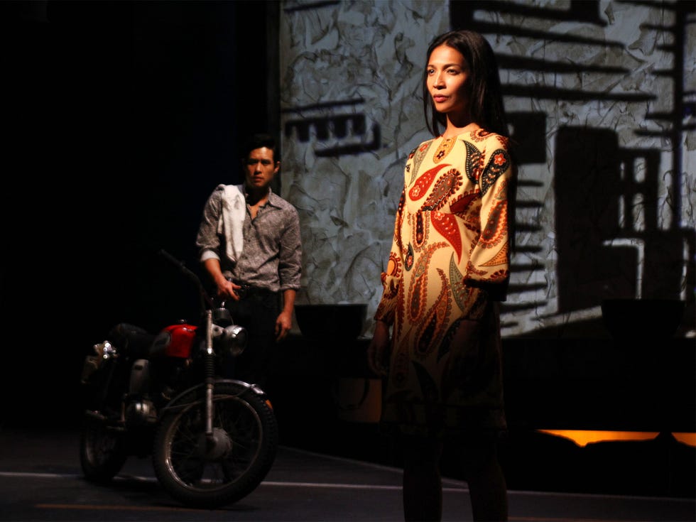 Raymond Lee (left) and Maureen Sebastian in Vietgone.