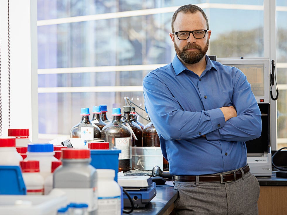Travis Young, Calibr’s director of protein sciences, is working to engineer cells with different potencies that could be used to kill cancerous tumors.
