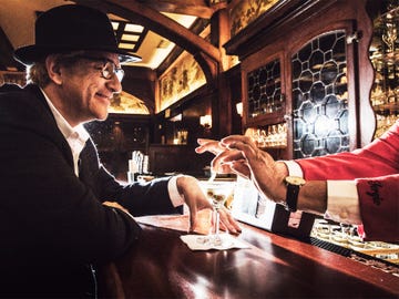 The bar at Musso & Frank Grill is the kind of place where a fast-talking, hardworking gumshoe or Anniversarist might grab a martini and get a hot tip.