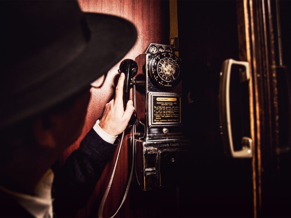Musso & Frank Grill has three phone booths that offer privacy and nostalgia in lieu of a dial tone (they were disconnected years ago).