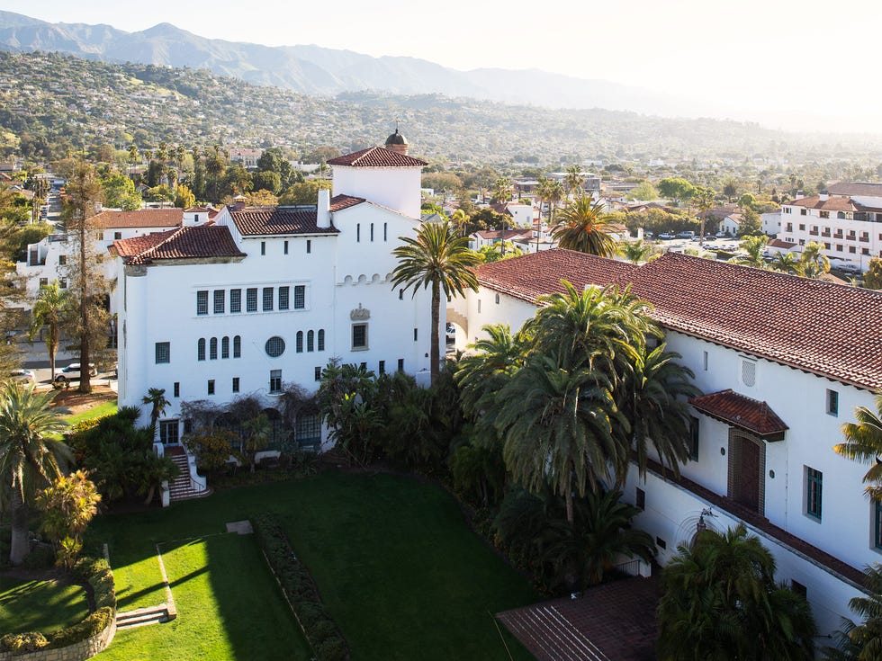Much of Santa Barbara’s architecture honors its Spanish colonial past.