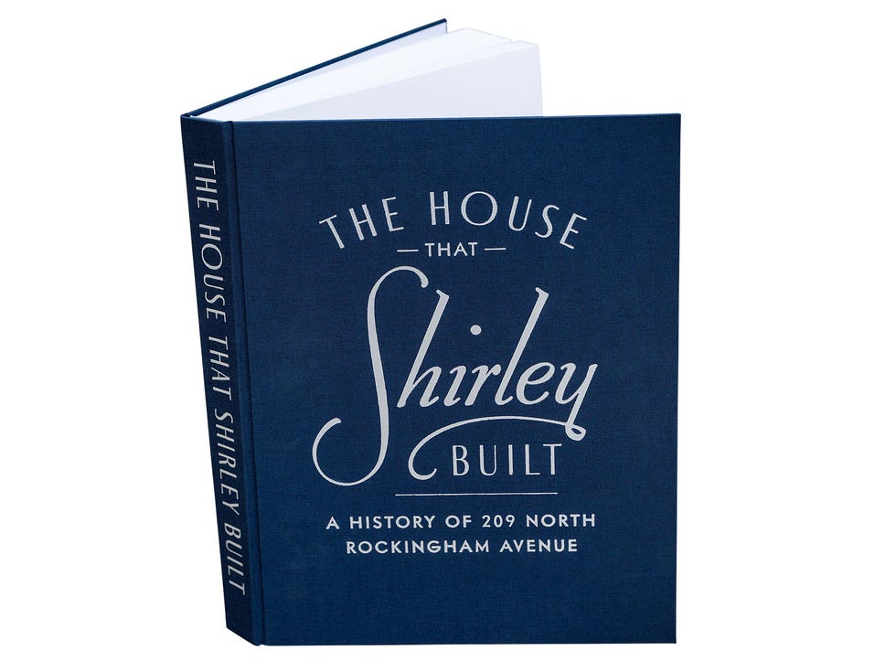 The jacket of one of David Silverman's books, The House That Shirley Built: A History of 209 North Rockingham Avenue.