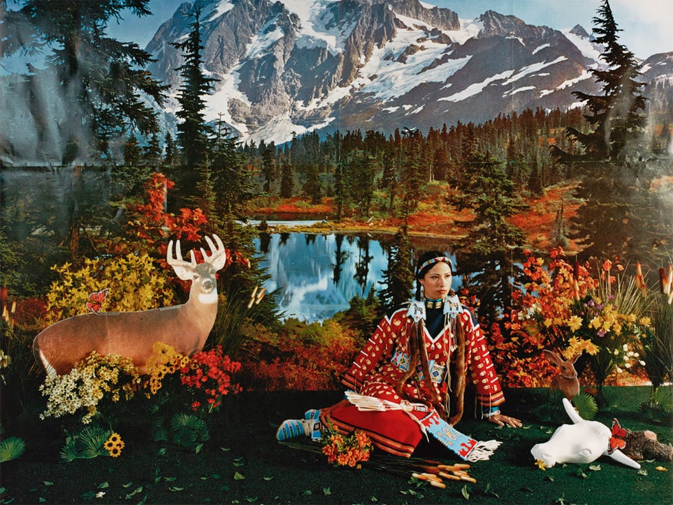 Wendy Red Star, Indian Summer, 2006, is one of the photos on exhibit at the Portland Art Museum's Toughened to Wind and Sun.