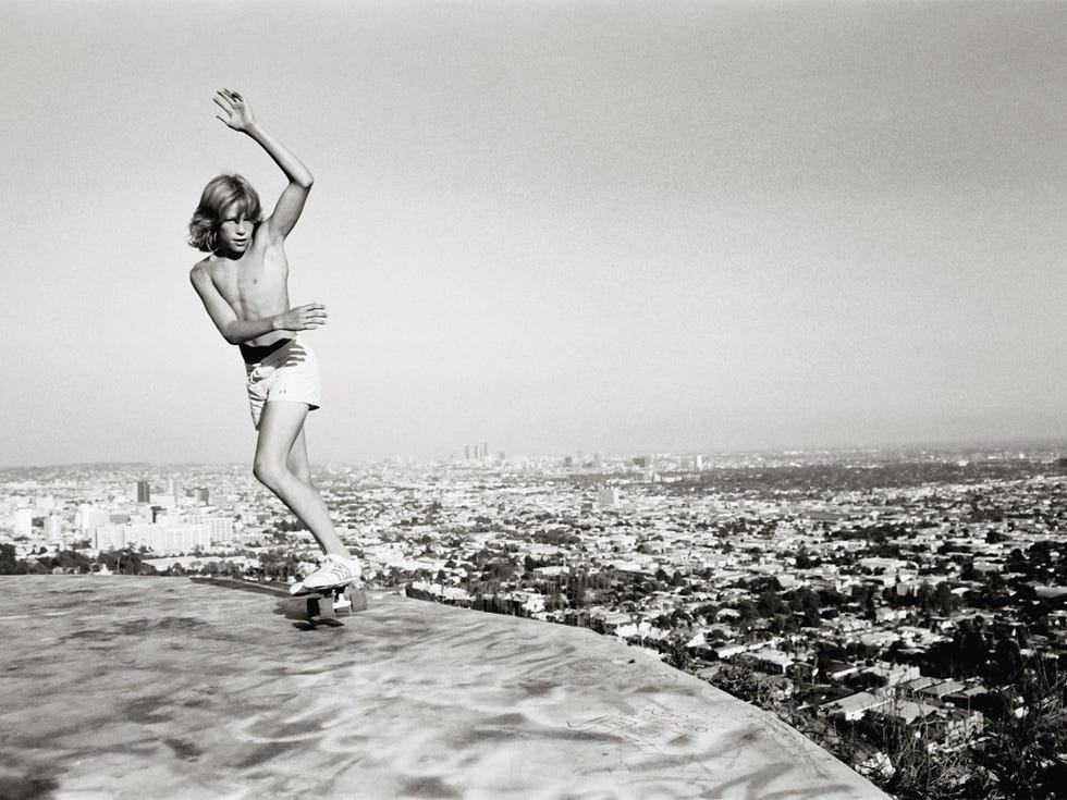 The Top of LA, Hollywood Hills, 1976, from Silver. Skate. 70s.