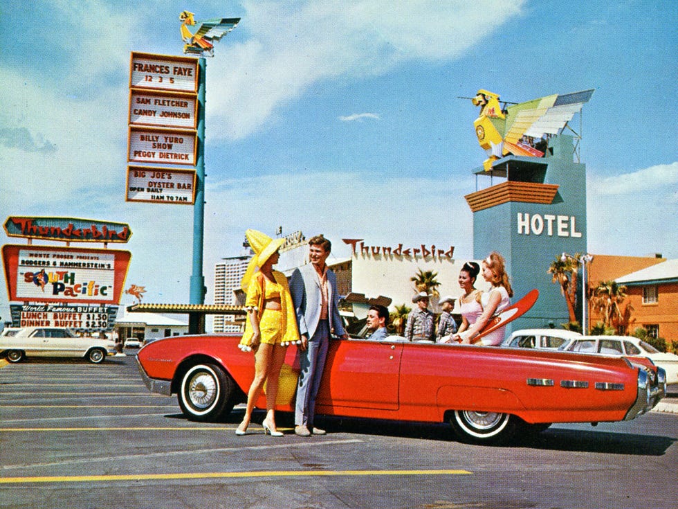 A photo showing the Thunderbird Hotel in Las Vegas, from Greetings from Las Vegas.